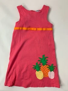 Hartstrings Pink Orange Pineapple Applique Shift Dress 6X Cute! - Picture 1 of 3