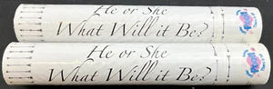 What Will It Be Gender Reveal Cannons Pink & Gold Confetti Baby Girl ~ Lot of 2 - Picture 1 of 3