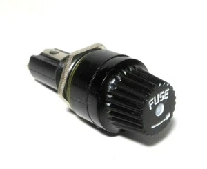 Fuse Holder & Cap Panel Mount Fender Champ Guitar Amp Amplifier NOS Japan 3AG - Picture 1 of 5