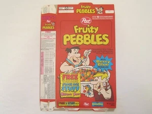 Caja de cereales vacía 1994 guijarros afrutados azul baya 13 oz [A6d11] - Imagen 1 de 2