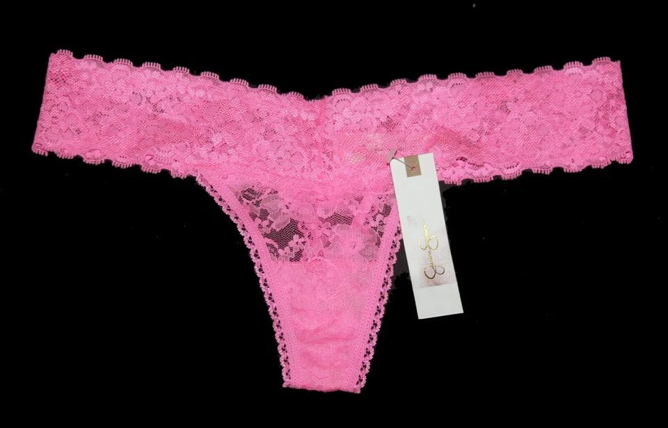 Hermosas Bragas JESSICA SIMPSON Burbuja Goma Rosa Elástico Encaje Tanga Mujer M Nuevas con Etiquetas Foto 1 de 1