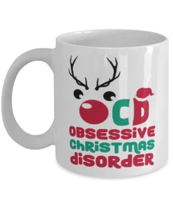 Divertida Taza de Navidad TOC Trastorno Obsesivo de Navidad - Imagen 1 de 2