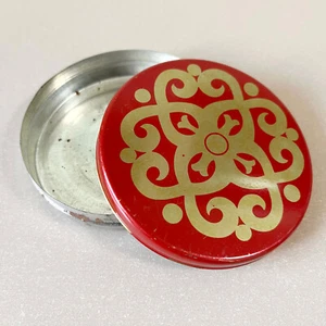 Caja de lata de caramelos soviética vintage para coleccionistas - Estuche de dulces de oro rojo URSS 1981 - Imagen 1 de 7