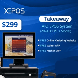 AIO POS System for Takeaways- Touchscreen Terminal, Cash Drawer, Receipt Printer - Picture 1 of 1