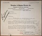 1925 Letterhead Langdon & Hughes Electric Co Utica NY New York