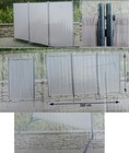 Raumteiler Trennwand Paravent 3tlg Umkleide Sichtschutz spanische Wand Metall