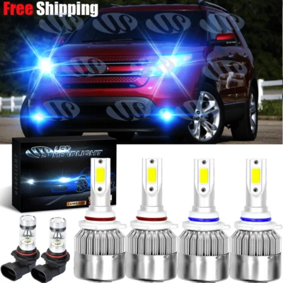 Kits de lâmpadas de neblina de faróis de LED azuis para Ford Explorer Sport Trac 2002-2005 - Imagem 1 de 4