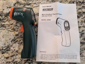 42500: Mini IR Thermometer works tested with manual. With Case - Picture 1 of 8