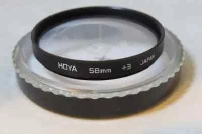 Hoya 58mm High Quality Close-Up +3 Filter  macro retro camera effect filter - Image 1 of 3