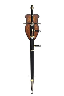 LORD OF THE RINGS - STRIDER'S RANGER SWORD with SCABBARD/DAGGER (+ WALL PLAQUE) - image 1 of 4