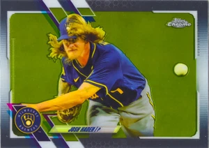 Josh Hader 2021 Topps Chrome Baseball MLB Base Card #212 Milwaukee Brewers MLB - Picture 1 of 2