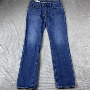 Abercrombie Fitch Mens Jeans 31x32 Cowboy Straight Y2K Western Whiskers Vintage - Picture 1 of 17