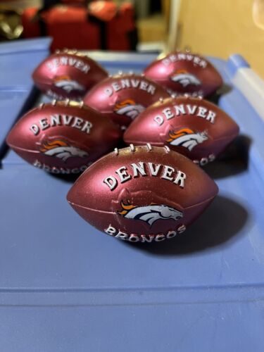 Denver Broncos Football drawer handles Lot Of 7 Wilson Footballs Represent Team
