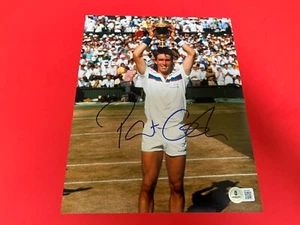 FOTO Beckett BAS Pat Cash Wimbledon Tenis Firmada Automática 8x10 - Imagen 1 de 2