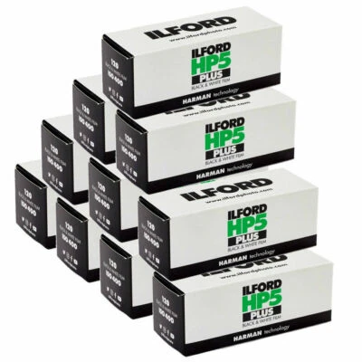 Black & White Film Ilford HP5 PLUS 400 120 B&W Film x10