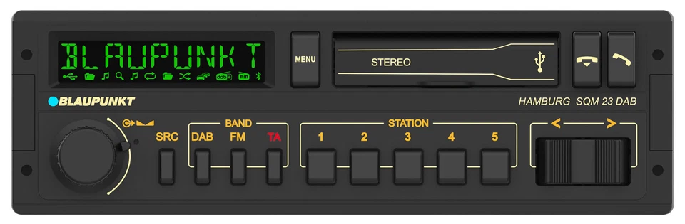 Blaupunkt Hamburg SQM 23 DAB MP3-Autoradio Bluetooth DAB USB iPod - Bild 1 von 4