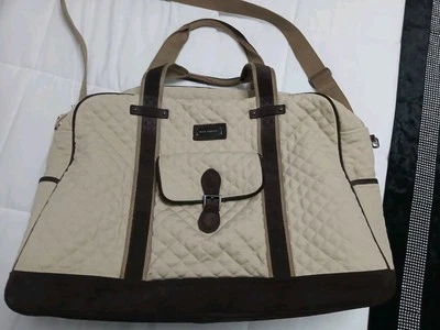 Bolso de Viaje Vera Bradley Grande Fin de Semana Bolso de Mano Bolsa de Lona Caqui/Madera de Abedul Foto 1 de 4