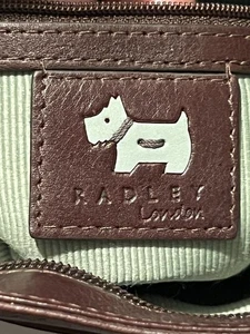 RADLEY London Pebbled Brown Crossbody Leather Bag EUC - Picture 1 of 20