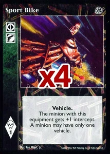 Lot of 4 cards: Sport Bike [Third set] - VTES card - Picture 1 of 2