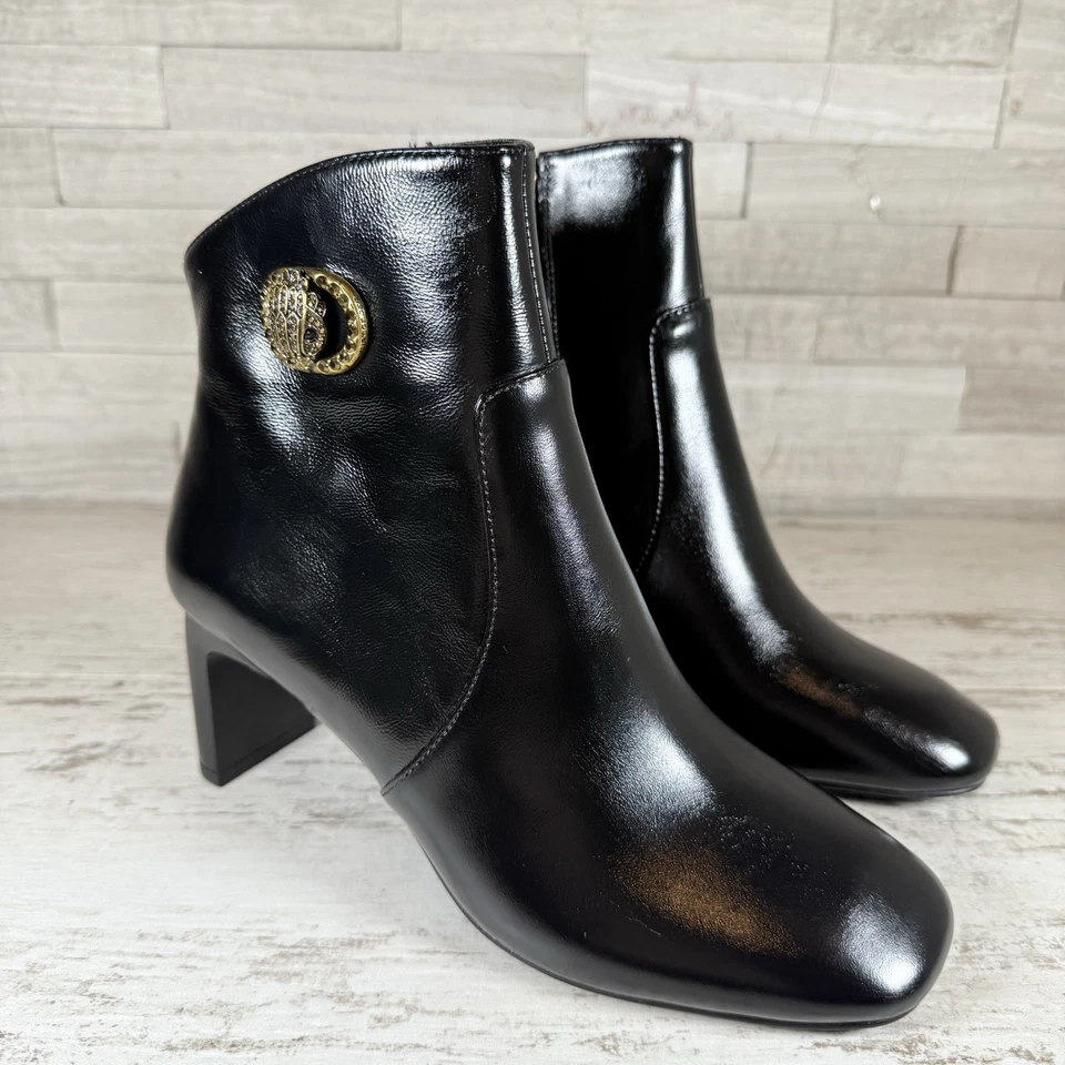 Кожаные ботинки Kurt Geiger London черные Chelsea с квадратным носком с орлиной головой 36,5–6,5 США - Изображение 1 из 1