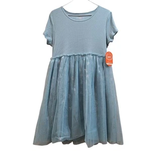 Wonder Nation Mädchen Kurzarm Tutu Kleid Gr. XL (14-16) Seafoam Grün NEU - Bild 1 von 9