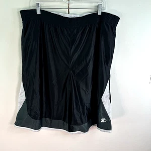 Starter Mesh Reversable Basketball Shorts Mens Size XL Black/White/Gray 40X14 - Picture 1 of 7