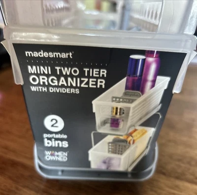 Madesmart Mini 2 层收纳盒存储(全新) — 第 1/4 张图片