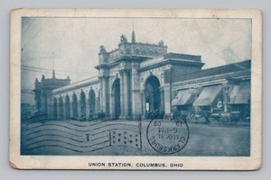 Postkarte Union Station Columbus Ohio um 1908 - Bild 1 von 2