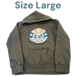 Lone Rock Clothing Denver Colorado Hoodie Size Child or Juniors Large - Picture 1 of 9