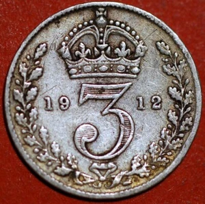 Great Britain 3 Pence 1912 KM# 813 - Picture 1 of 2