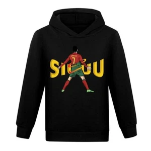 5-13-year-old Cristiano Ronaldo boys' hoodie made of pure cotton hooded pullover - Picture 1 of 20