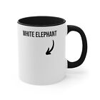 White Elephant Gift Funny Invisible White Elephant Prank Coffee Mug 11oz