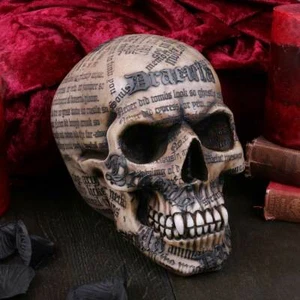 Replica Statua Teschio Skull Dracula Bram Stoker Gotico - Imagen 1 de 5
