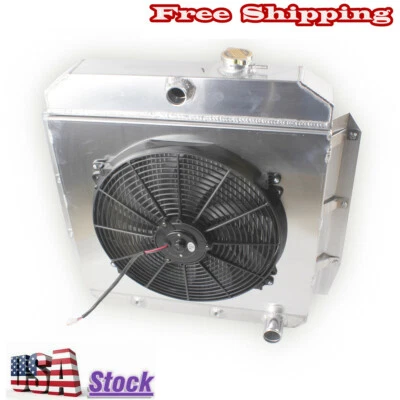 CC5559 3Row Radiator&Fan For 1955 1956 1957 1958 1959 Chevrolet Truck #5559 Foto 1 de 4