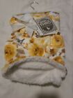 New Baby Thro Honey Gold Rosie Floral Sherpa Decorative Baby Throw 30×40NWT RARE