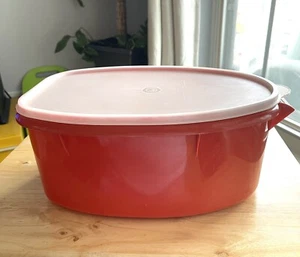 Tupperware 487-5 Roast Flavor Savor Ham Chicken W/o Basket W/lid Paprika Red - Picture 1 of 12