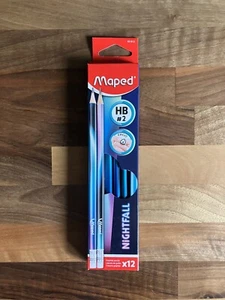 Juego de 12 lápices de grafito Maped Nightfall HB nuevos - Imagen 1 de 6