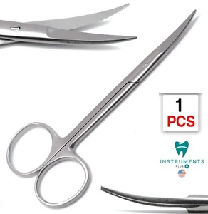 Iris Scissors Curved 4.5" Dental Veterinary Surgical Pro New Instruments NEW - Picture 1 of 4