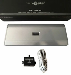 AMPLIFICATORE DIGITALE MONO SPL IPNOSIS IPA K2000.1 2000W + IPA RCA1 REMOTE CONT - Imagen 1 de 9