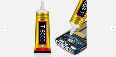 T8000 COLLA PER RIPARAZIONE DISPLAY VETRINO TOUCH SMARTPHONE CELLULARE 15 ml - Immagine 1 di 2