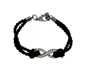 CEM ST8-118 4-202522-011 Armband Edelstahl mit Kordel schwarz - Bild 1 von 1