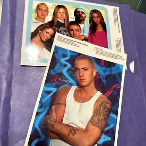 EMINEM, AVRIL LAVIGNE window cling BEYONCE nelly JENNIFER LOPEZ justin very rare - Imagen 1 de 3