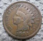 1901 Indian Head Penny Cent Collectable Copper Coin  old (IH1901-344)