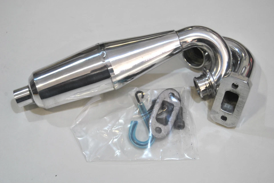 Himoto 054700 Silenciador Aluminio Buggy Raptor 1/5 Polished Exhaust Pipe - Imagen 1 de 1
