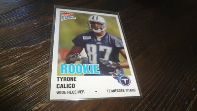 2003 FLEER PLATINUM TYRONE CALICO #249 NUMBERED 30/100 FOOTBALL CARD - Image 1 of 2