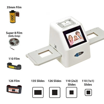 Film Scanner 126KK/110/135/Super 8 Film Negative & Slide Converter 128M Memory - Image 1 of 4