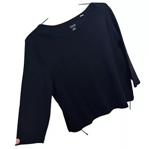 Chicos Top Damen 3 True Color T-Shirt 3/4 Arm 100% Baumwolle Schwarz U-Boot-Ausschnitt - Bild 1 von 4