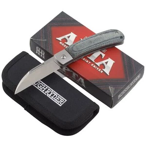 Rough Ryder APTA Blue Canvas Micarta Folder Pocket Knife Wharncliffe RR2285 - Picture 1 of 2