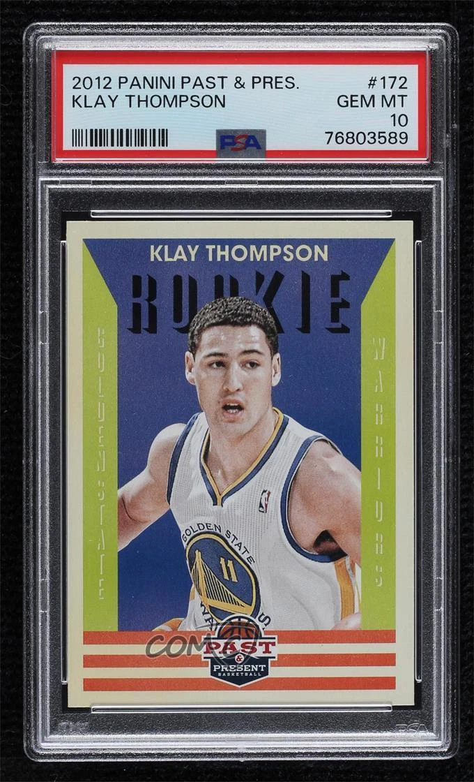 2012-13 Panini Past & Present Klay Thompson #172 PSA 10 GEM MT Rookie RC