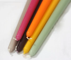 'Venetian Collection' Candles / Taper Candles, Pack of 6, Unscented, Non-drip. - Picture 1 of 6